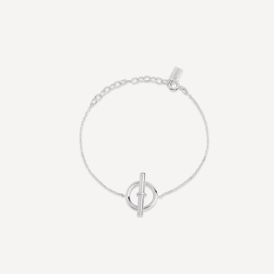 BRACELET MOTIF O/T 15+3CM AG