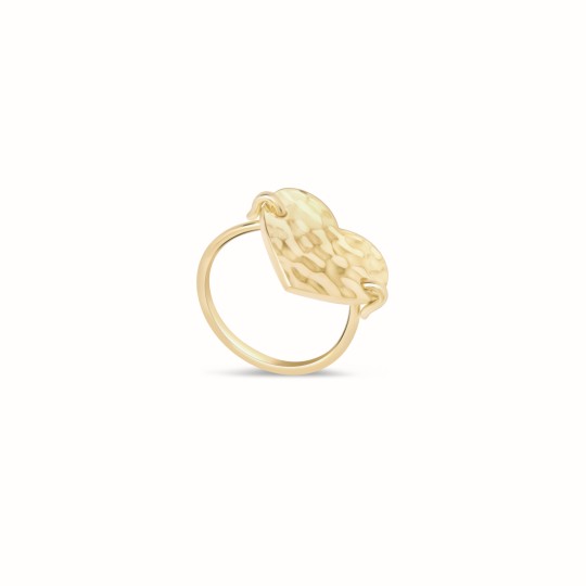 Lily gold-plated ring