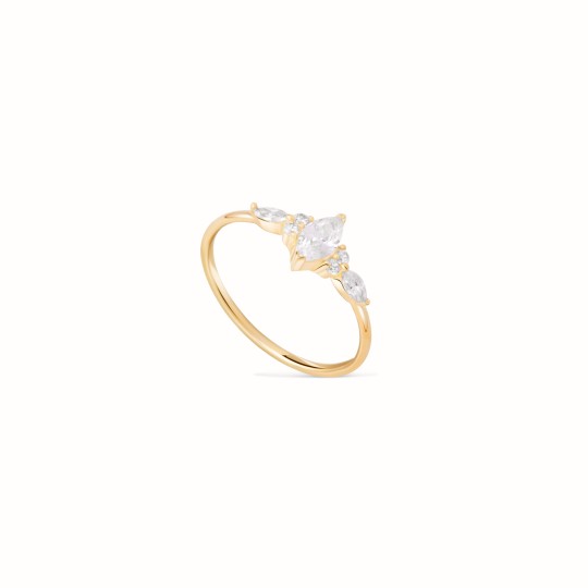 Grace gold-plated ring