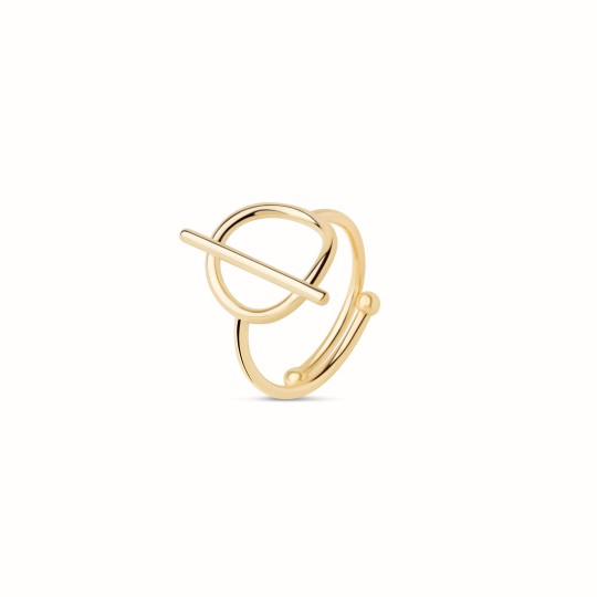 Alienor gold-plated ring
