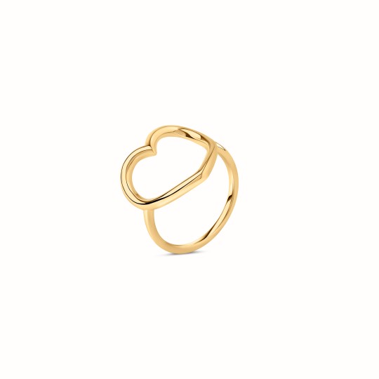 Bague Coeur M plaqué or