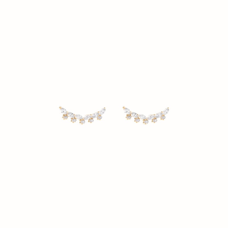Boucles d'oreilles Rhéa plaqué or-Boucles d'oreilles-Enomis