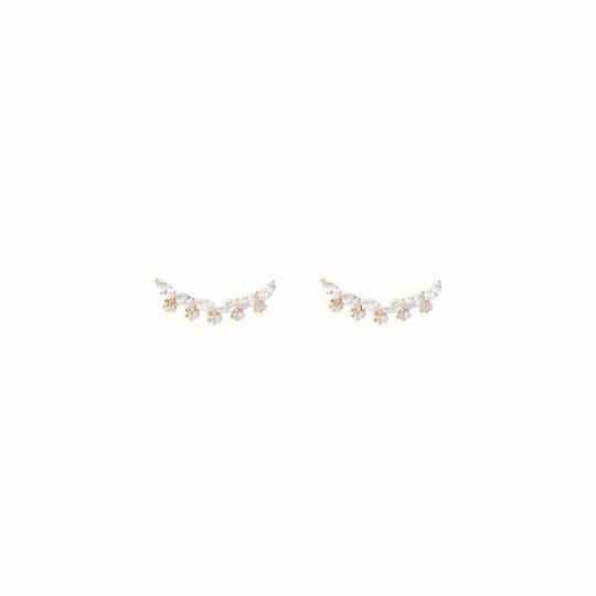 Rhéa gold-plated earrings