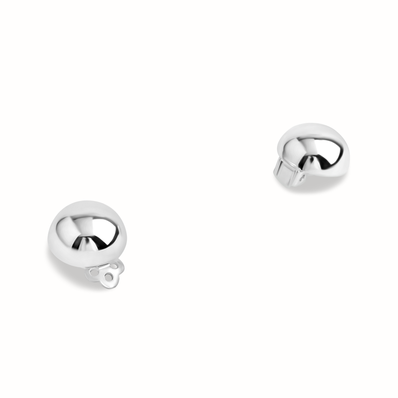 Clip Ronde argenté-Boucles d'oreilles-Enomis