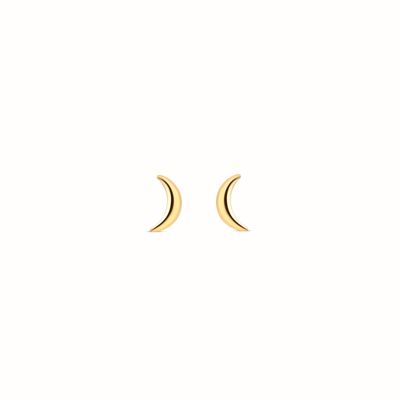 Boucles d'oreilles Lune plaqué or-Boucles d'oreilles-Enomis