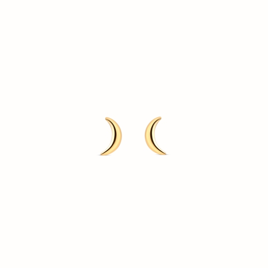 Lune gold-plated earrings