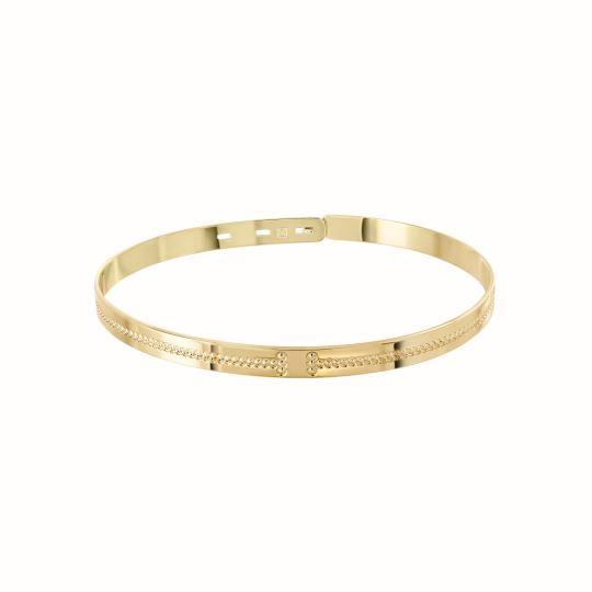 Jonc plaqué or jaune Andrea