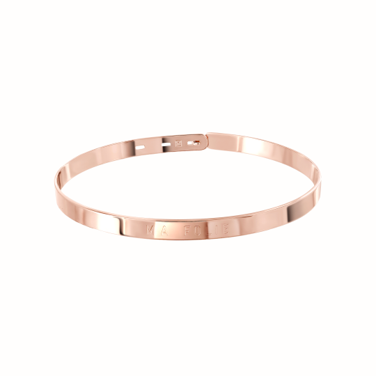 "Ma folie" rose gold-plated...