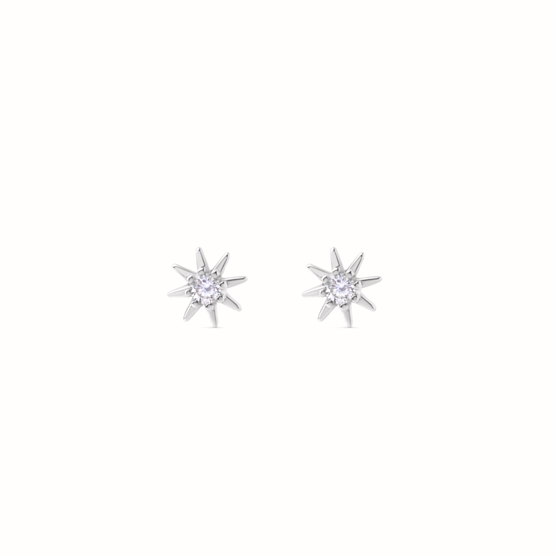 Boucles d'oreilles Etoile argenté-Boucles d'oreilles-Enomis