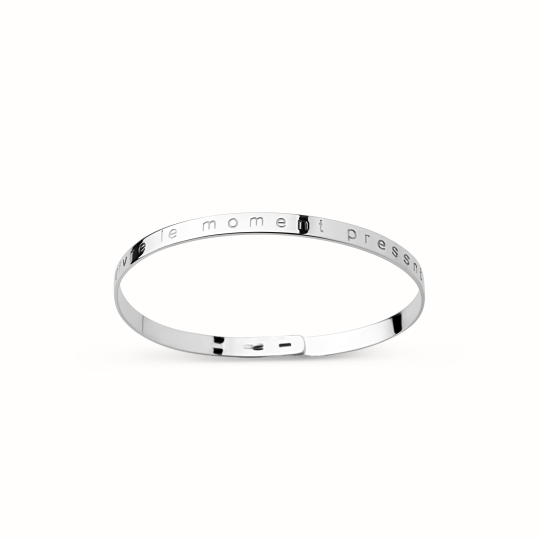 Jonc argent 925 Vivre le...