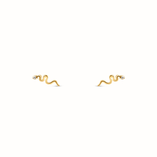 Sabrine gold-plated earrings