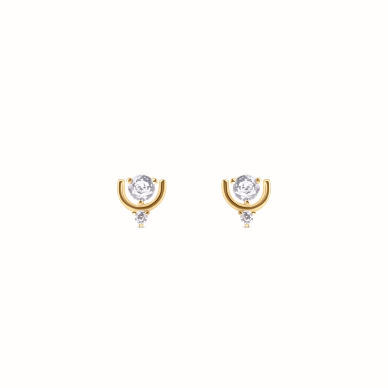 Boucles d'oreilles Izia plaqué or-Boucles d'oreilles-Enomis
