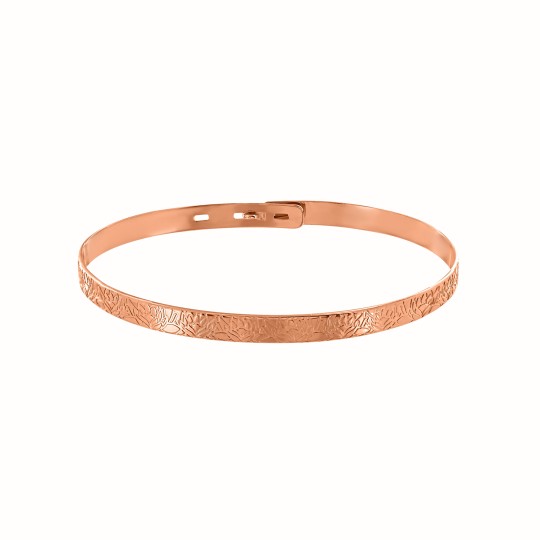 Nenuphar rose gold-plated...