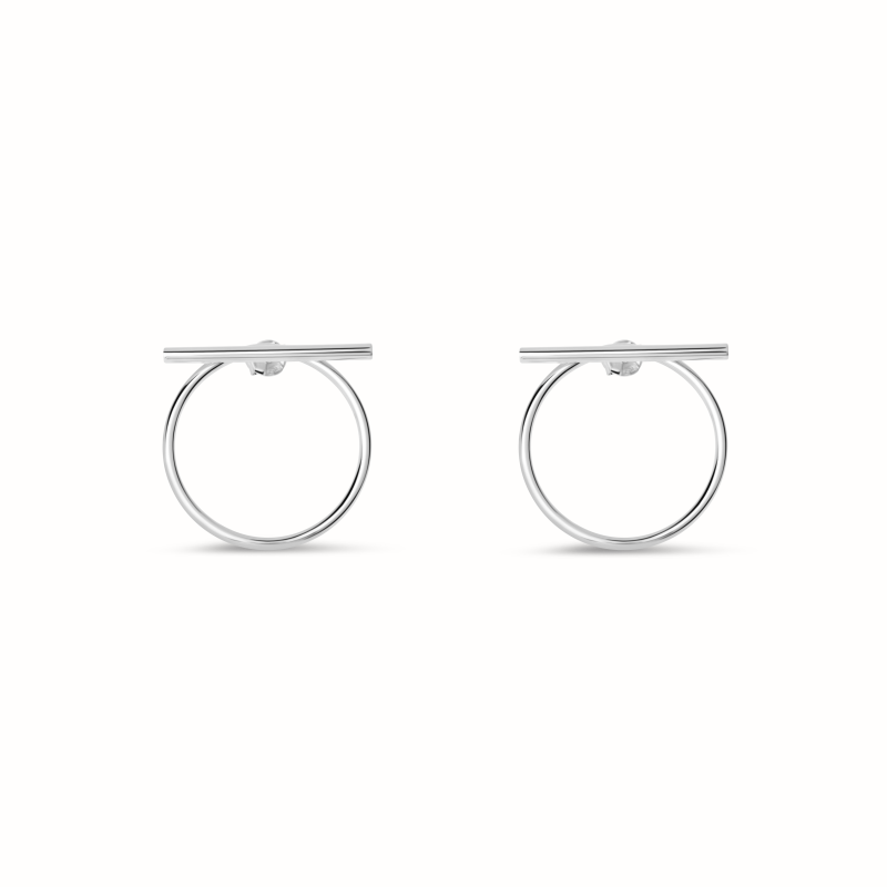 Boucles d'oreilles Alienor bis argenté-Boucles d'oreilles-Enomis