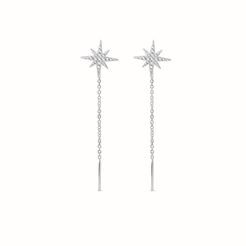 Boucles d'oreilles Thaïs argenté-Boucles d'oreilles-Enomis