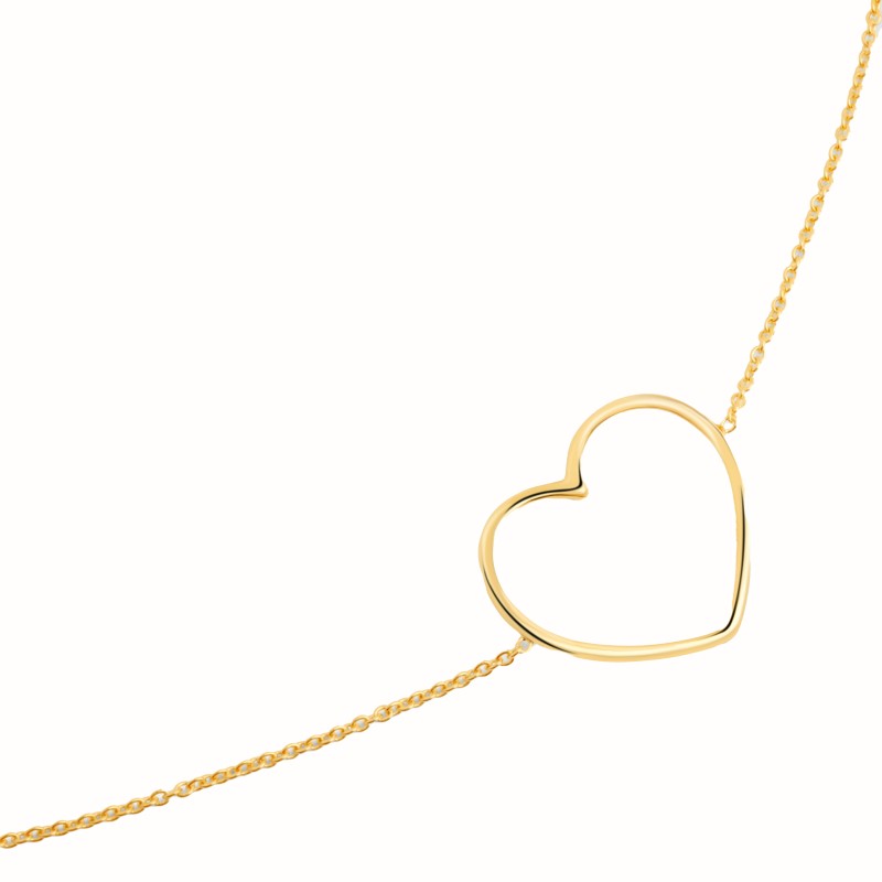 Bracelet Coeur M doré-Bracelets fins-Enomis