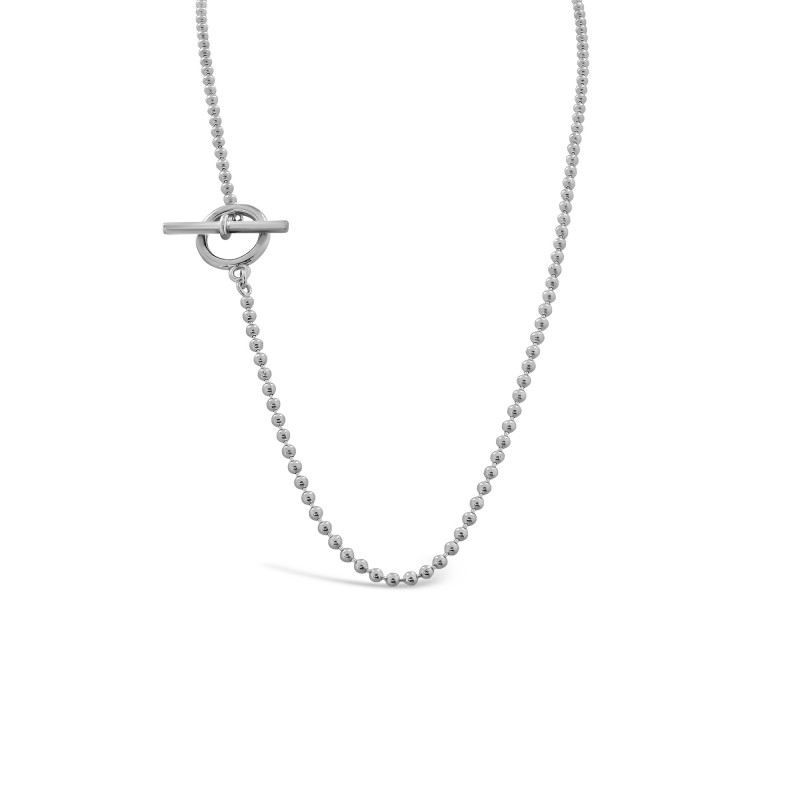 Sterling silver ball necklace-Necklaces-Enomis