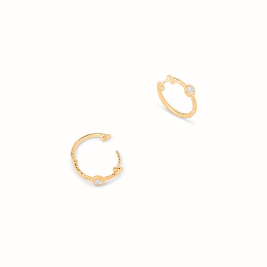 Angele gold plated Hoop...