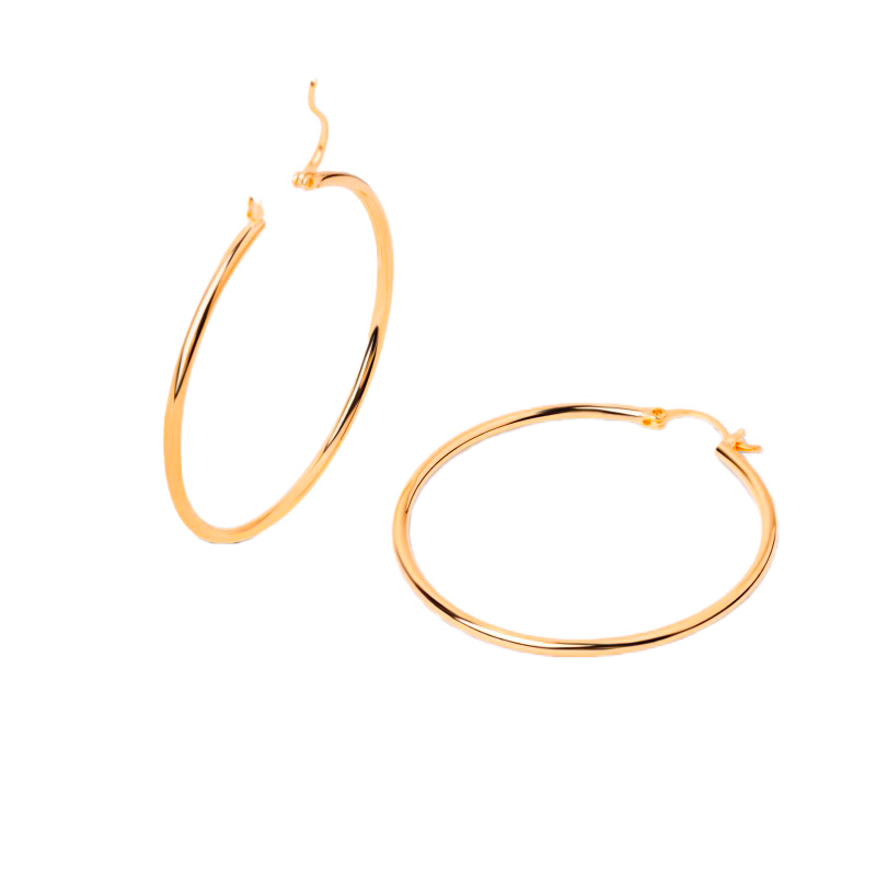 Créoles 70 mm plaqué or-Boucles d'oreilles-Enomis