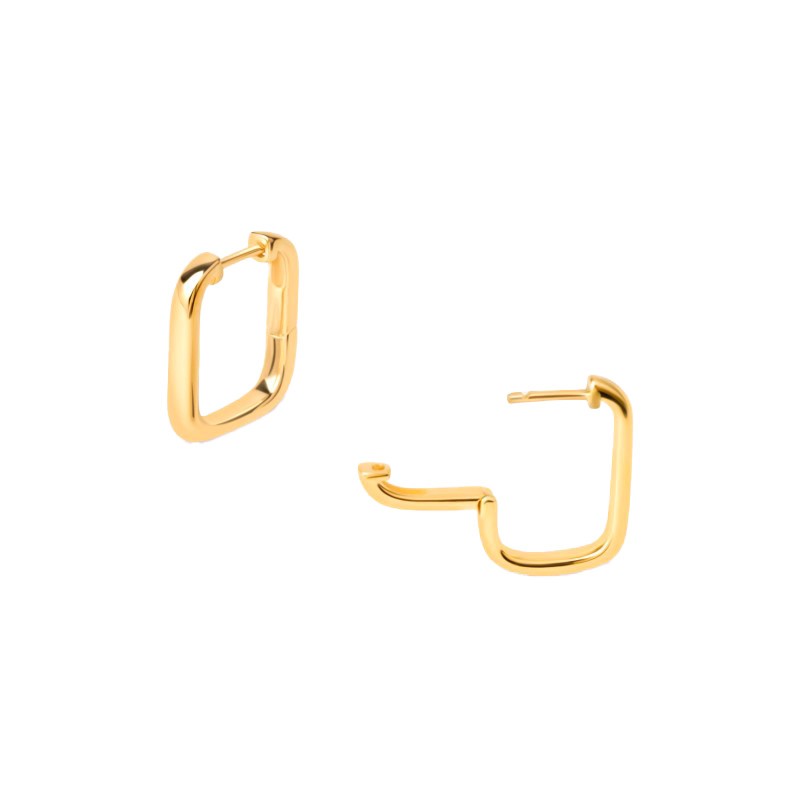 Créoles Lalla plaqué or-Boucles d'oreilles-Enomis