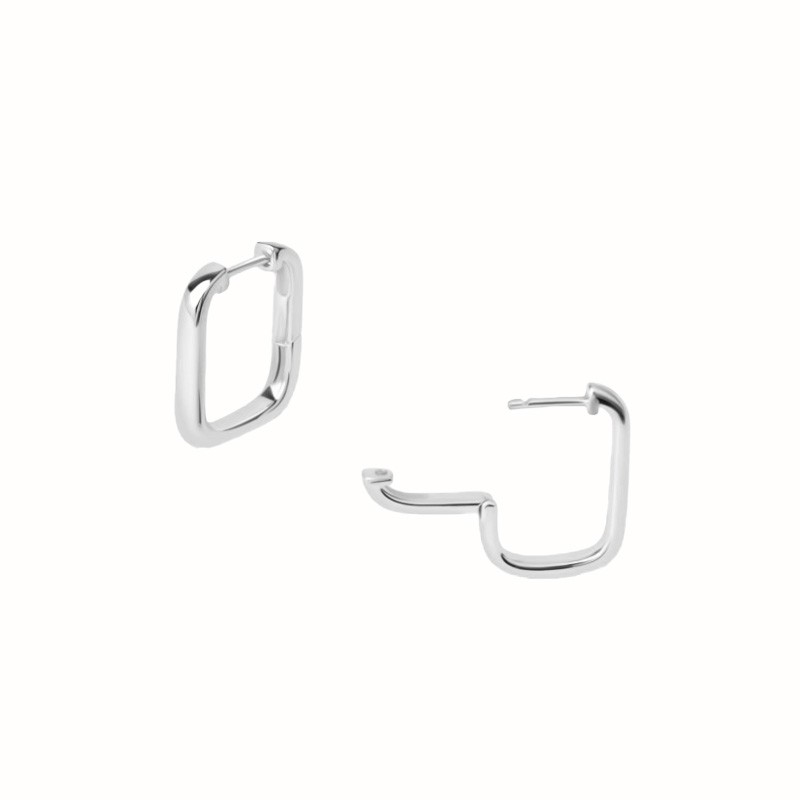Créoles Lalla argenté-Boucles d'oreilles-Enomis