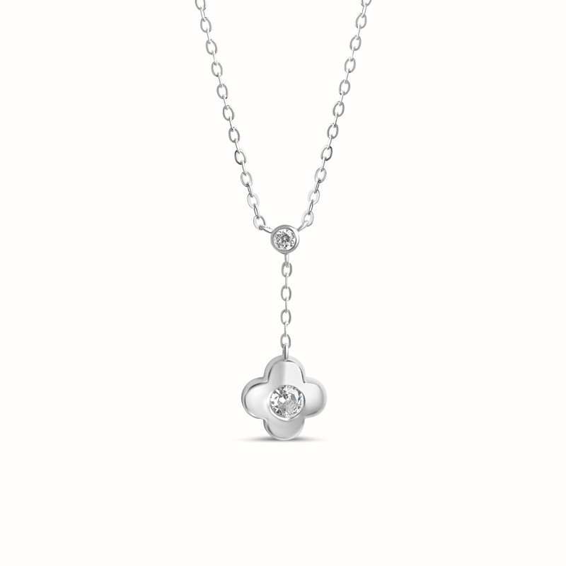 Collier Lila argenté-Tous les colliers-Enomis