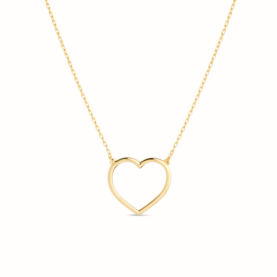 Collier Coeur S plaqué or