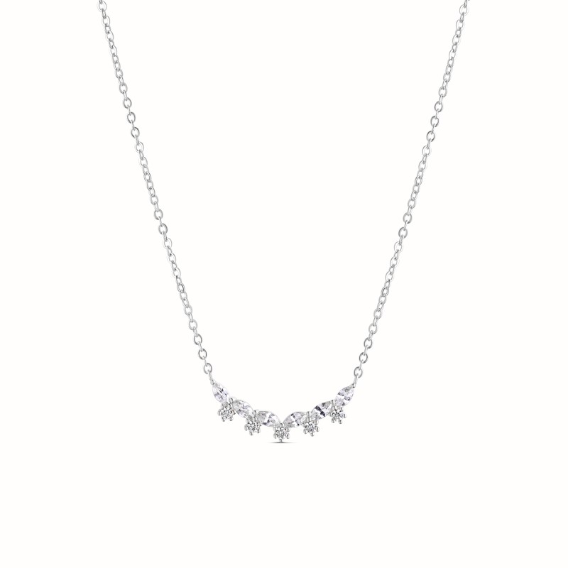 Collier Rhéa argenté-Tous les colliers-Enomis