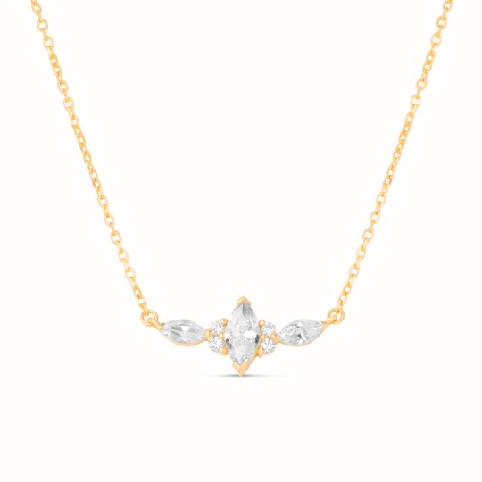 Collier Grace plaqué or