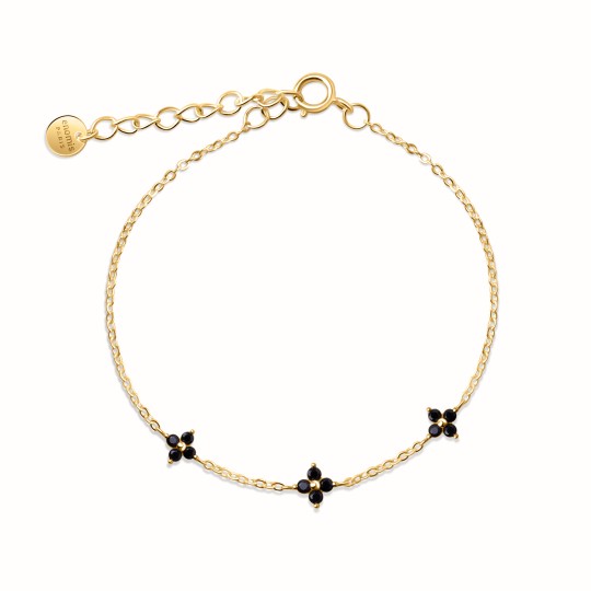 Flora Noir Gold-Plated...