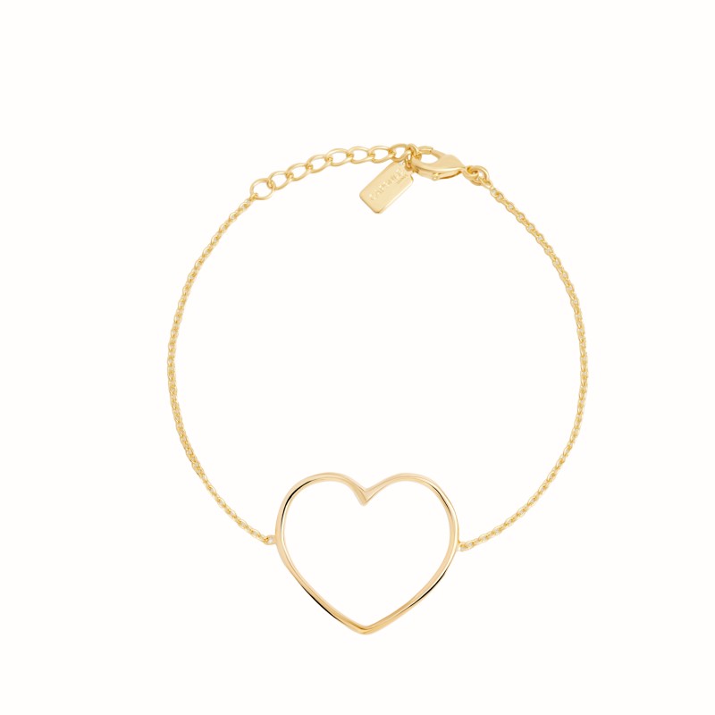 Bracelet Coeur M doré-Bracelets fins-Enomis