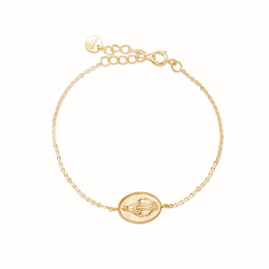 Bracelet Madone plaqué or