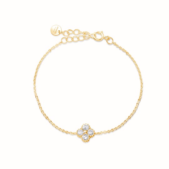 Trèfle gold-plated bracelet