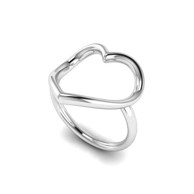 Bague Coeur M Argenté-Bagues-Enomis