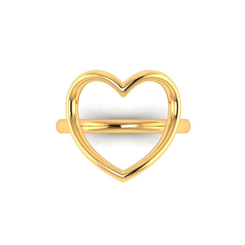 Bague Coeur M plaqué or-Bagues-Enomis