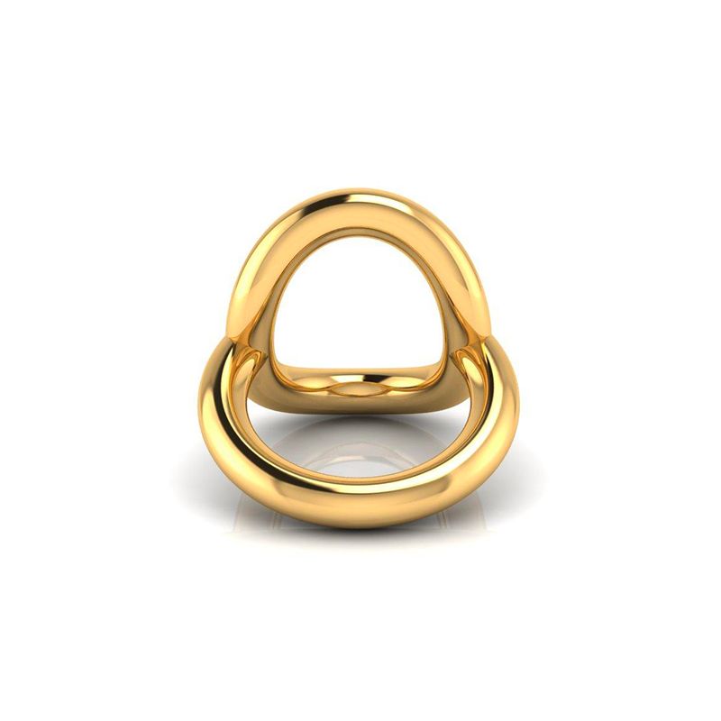 Bague Ovale L plaqué or-Bagues-Enomis