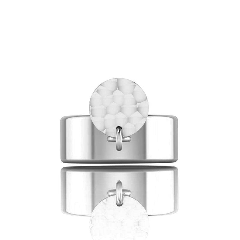 Bague Pampille Martelée PM Argenté-Bagues-Enomis