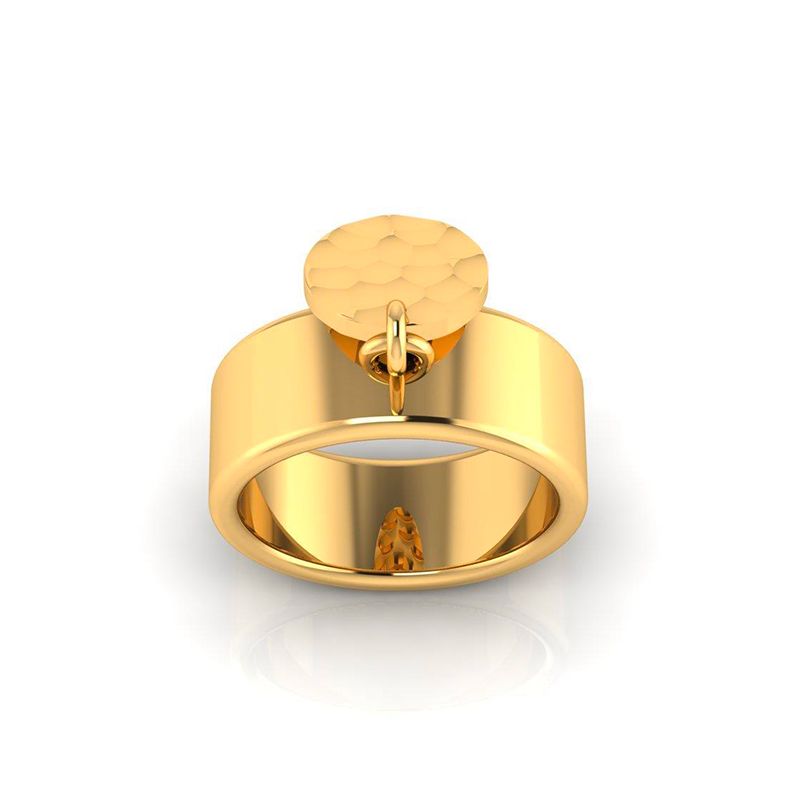 Bague Pampille Martelée PM plaqué or-Bagues-Enomis