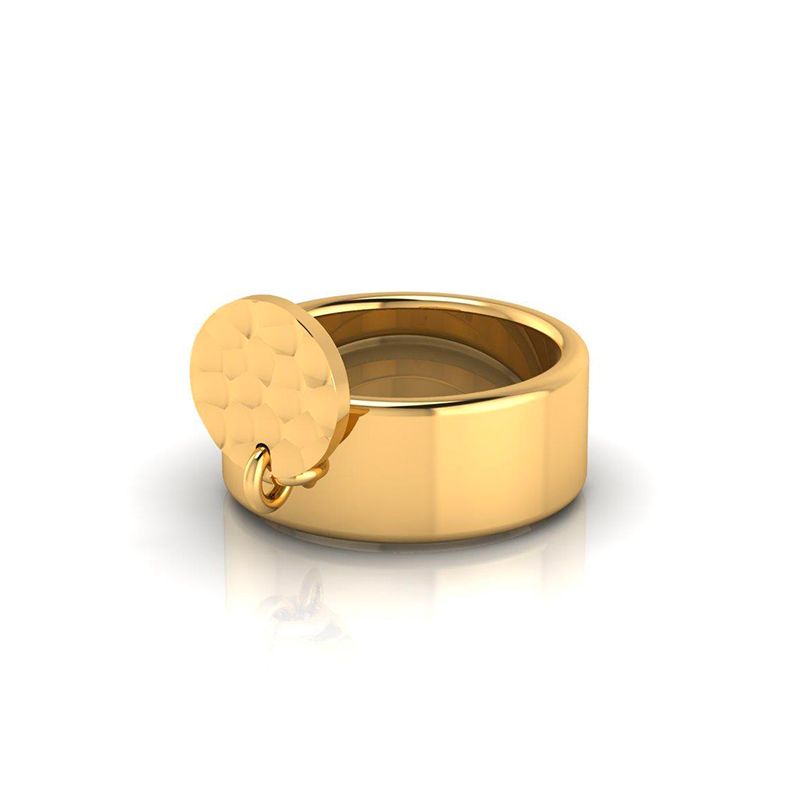 Bague Pampille Martelée PM plaqué or-Bagues-Enomis
