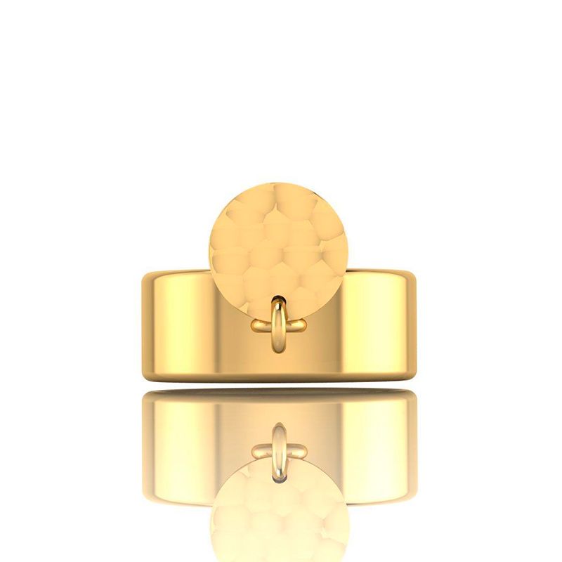 Bague Pampille Martelée PM plaqué or-Bagues-Enomis