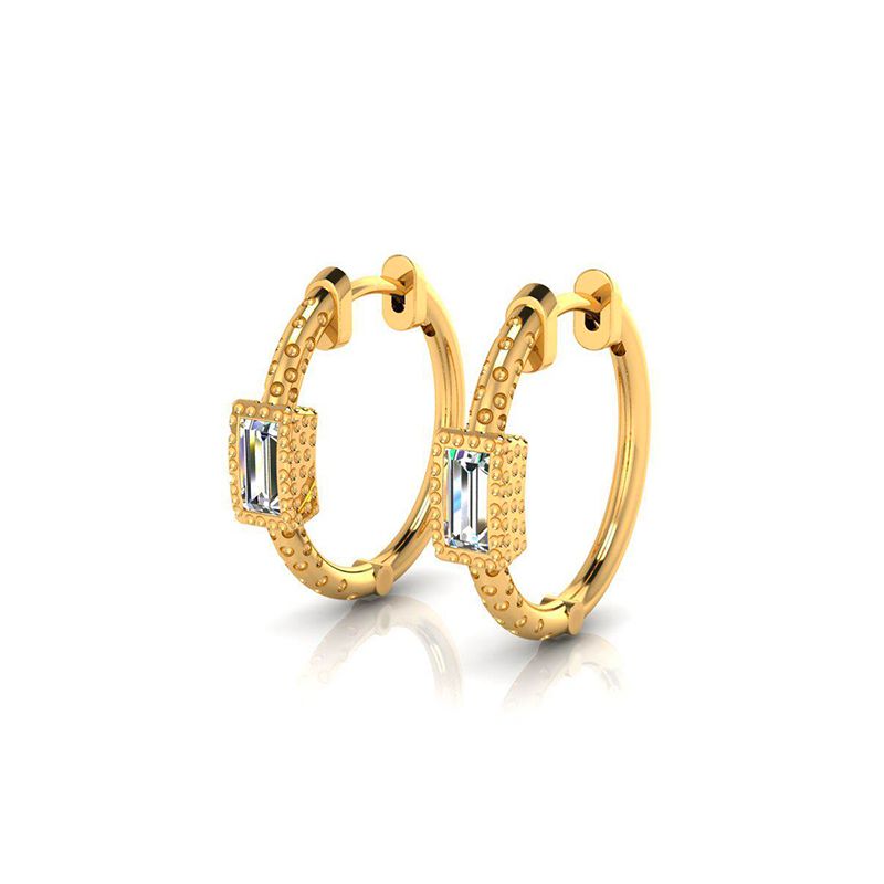 Boucles d'oreilles créoles Lucile doré-Boucles d'oreilles-Enomis