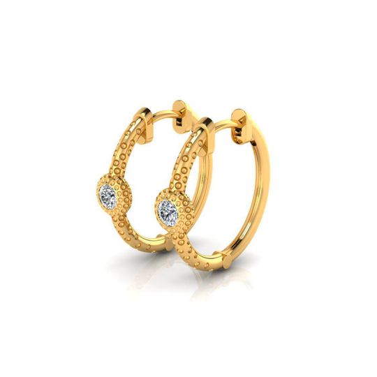 Boucles d'oreilles créoles Angele plaqué or