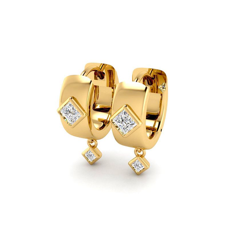 Boucles d'oreilles créoles Oxane doré-Boucles d'oreilles-Enomis