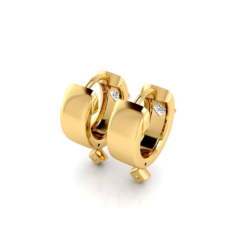 Boucles d'oreilles créoles Oxane doré-Boucles d'oreilles-Enomis