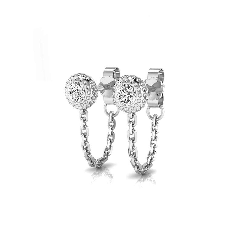 Boucles d'oreilles Angele argenté-Boucles d'oreilles-Enomis