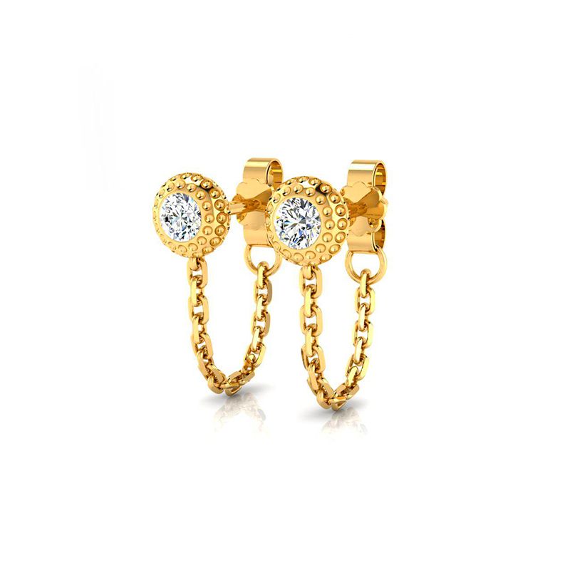 Boucles d'oreilles Angèle plaqué or-Boucles d'oreilles-Enomis