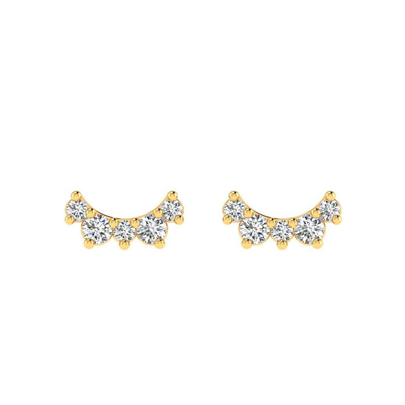 Boucles d'oreilles Luna plaqué or-Boucles d'oreilles-Enomis