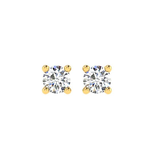 Boucles d'oreilles Brillant 3mm plaqué or