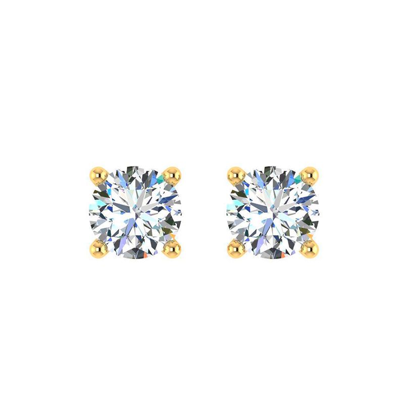 Boucles d'oreilles Brillant 5mm plaqué or-Boucles d'oreilles-Enomis