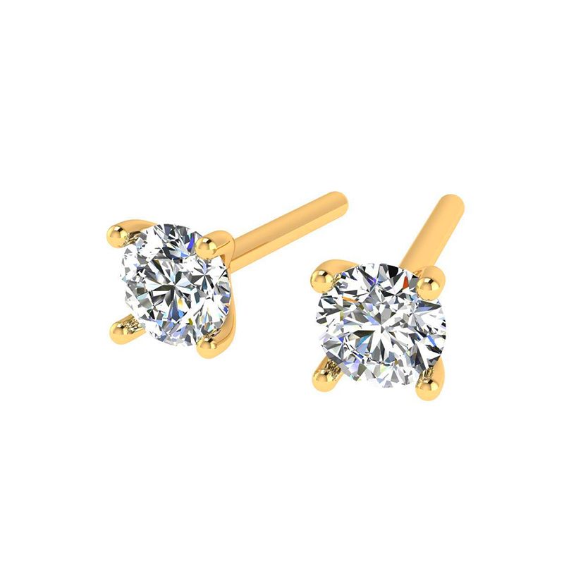 Boucles d'oreilles Brillant 5mm plaqué or-Boucles d'oreilles-Enomis